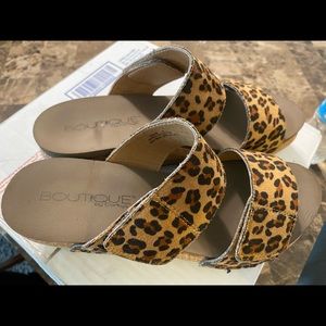 Leopard Corky’s with Velcro straps to adjust